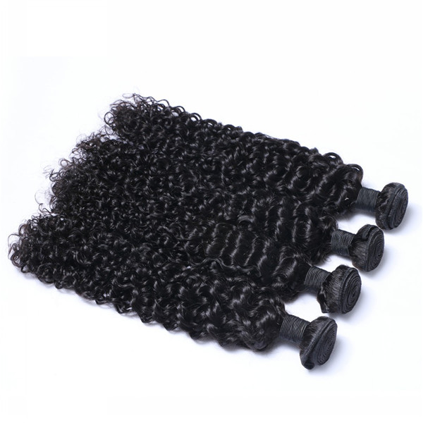 Unprocessed Indian Human Remy Hair Weaves Wholesale Hair Weft Curly Bundles  LM171